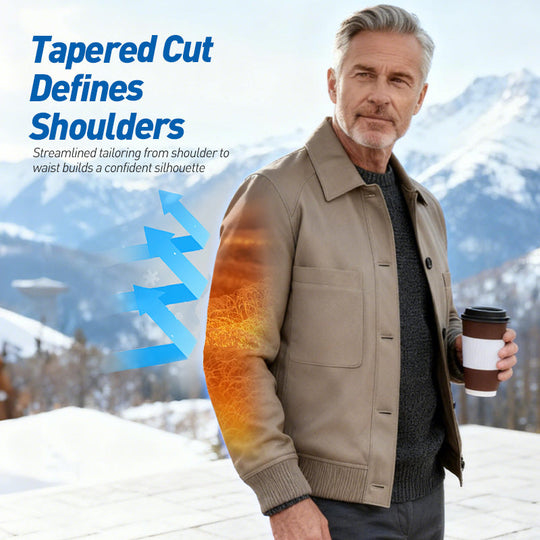 ⏰2025. Vrhunski po mjeri💥💥Muška klasična jakna od umjetne kože