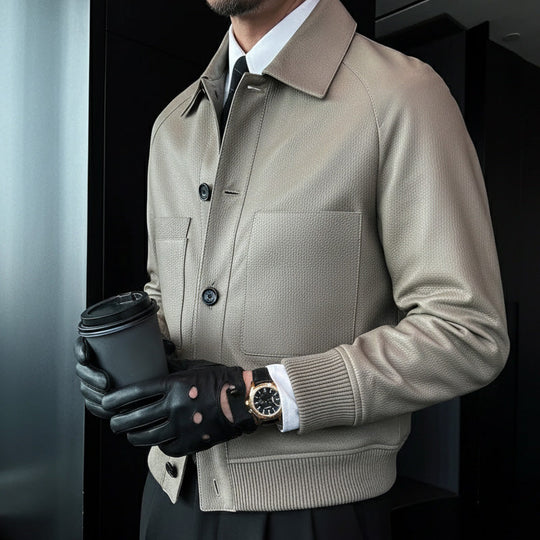 ⏰2025 High-End Bespoke💥💥Men's Classic Faux Leather Jacket