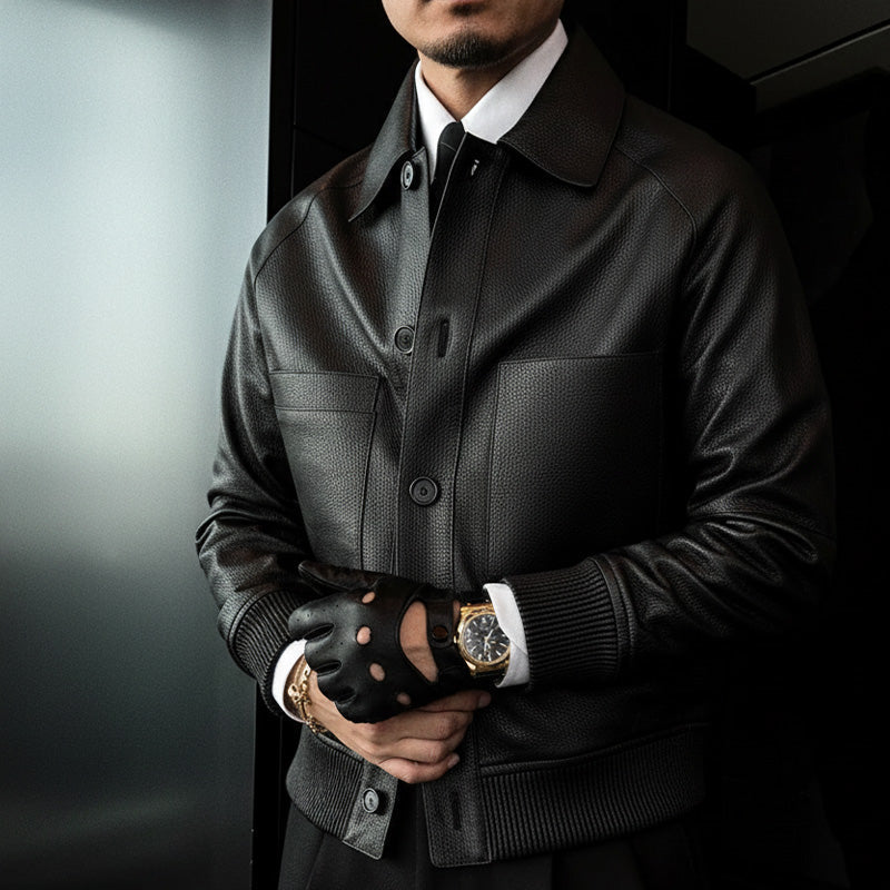 ⏰2025 High-End Bespoke💥💥Men's Classic Faux Leather Jacket