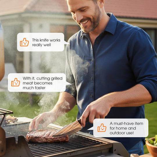 🔥⏰Melnās piektdienas atpakaļskaitīšana! 40% atlaide!!!🔥Gaļas griezēja nazis ar maksti