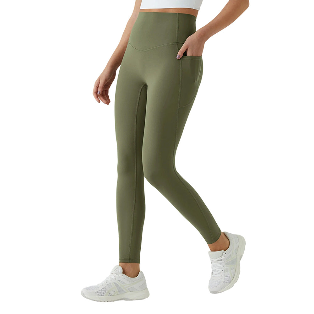 Halara UltraSculpt Højtaljede Scrunch Butt Lifting Mave Control Pocket Shaping Training Leggings