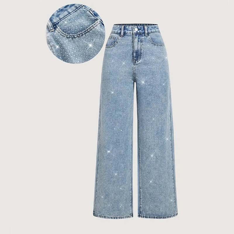 ⏳Limited-time 50% off⏰Women’s Stylish Rhinestone Embellished Jeans💎👖