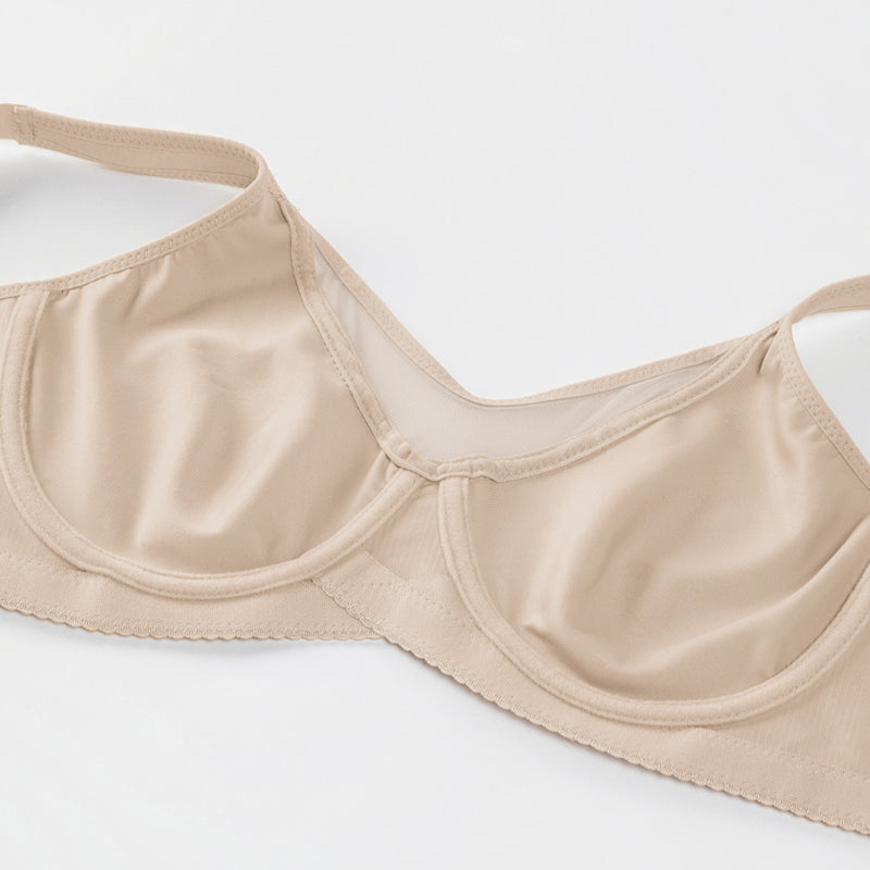 ⏳💐Hot Sale 50% OFF !!🖤Women's Elegant Sheer Full Coverage Non-padded Plus Size Bra