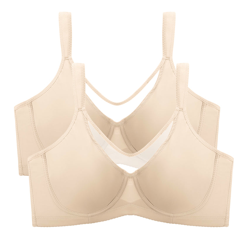 ⏳💐Hot Sale 50% OFF !!🖤Women's Elegant Sheer Full Coverage Non-padded Plus Size Bra