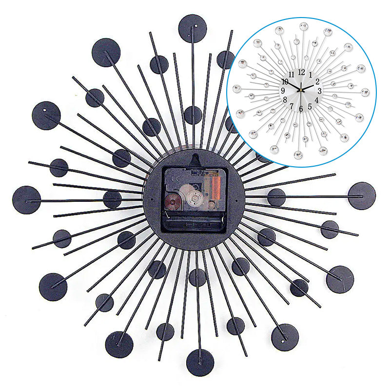 ✨ 50 % DE RÉDUCTION MAINTENANT ! 🕰️ Horloge murale strass – Mouvement silencieux, design étincelant et décoration élégante pour la maison 💎