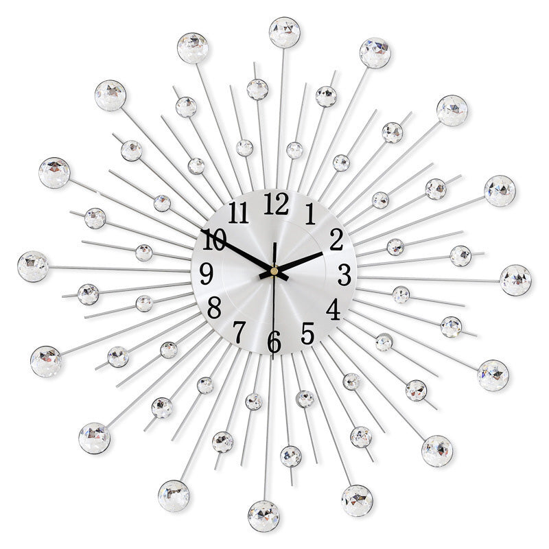 ✨ 50 % DE RÉDUCTION MAINTENANT ! 🕰️ Horloge murale strass – Mouvement silencieux, design étincelant et décoration élégante pour la maison 💎
