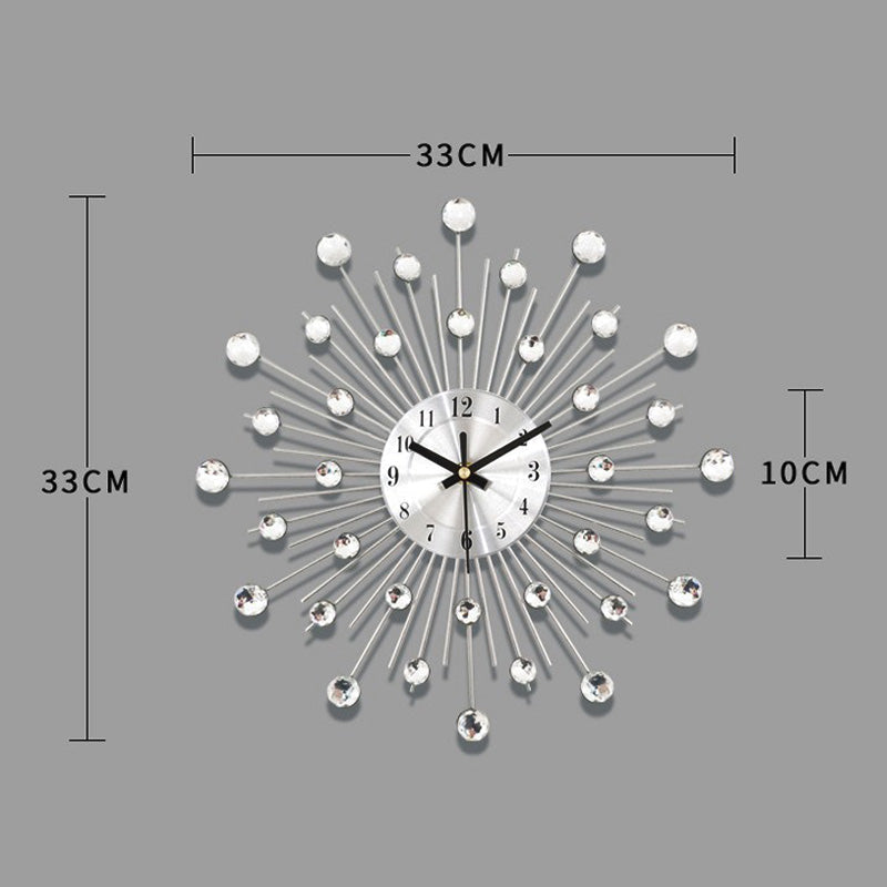 ✨ 50 % DE RÉDUCTION MAINTENANT ! 🕰️ Horloge murale strass – Mouvement silencieux, design étincelant et décoration élégante pour la maison 💎
