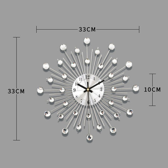 ✨ 50 % DE RÉDUCTION MAINTENANT ! 🕰️ Horloge murale strass – Mouvement silencieux, design étincelant et décoration élégante pour la maison 💎