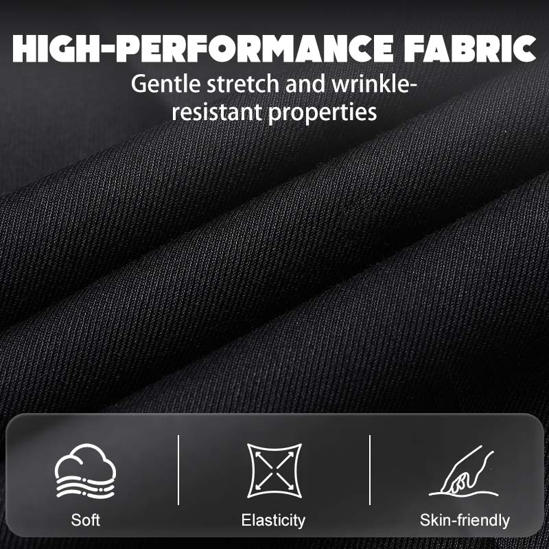 Pantalones de traje elásticos informales, ligeros y de ajuste clásico para hombre