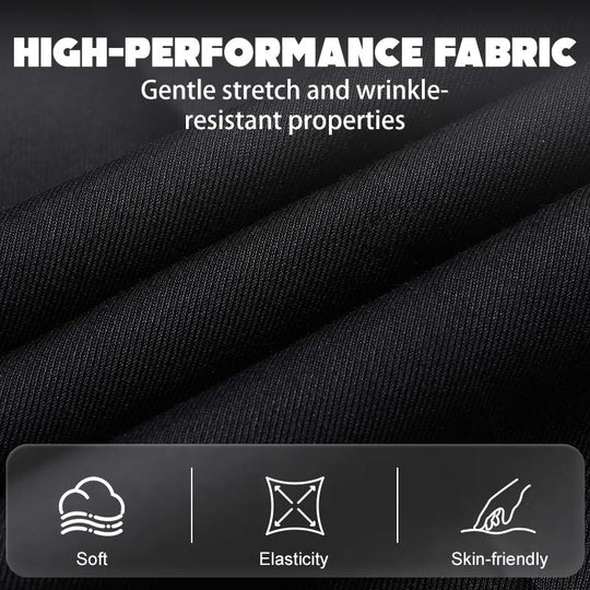 Pantalones de traje elásticos informales, ligeros y de ajuste clásico para hombre