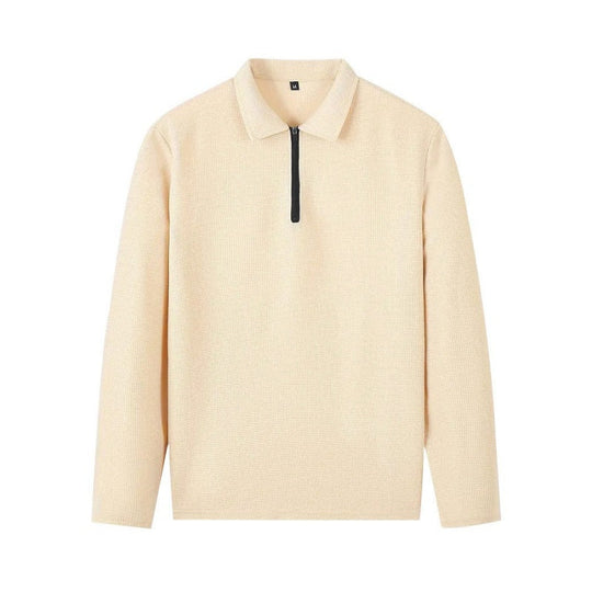 Completo da uomo con felpa in maglia waffle e pantaloni a gamba dritta