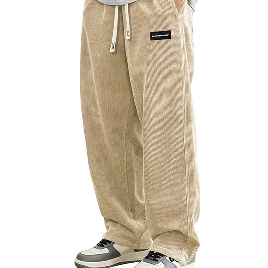 ✨🔥Pantaloni da uomo a gamba larga con coulisse e tasche