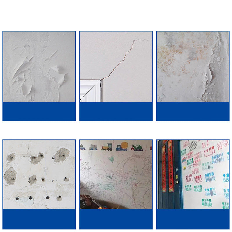 【Father's Day Gift】Drywall Patch Repair Kit with 250g Quick-Drying Wall Mending Agent, Multi-Functional Heavy-Duty Concrete Sealant, Waterproofing Adhesive Caulk, Self-Adhesive Paste