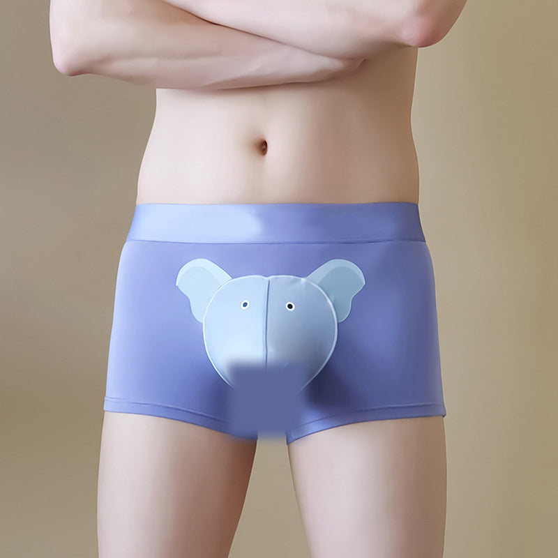 Åndbar boxerbukser til mænd med 3D-pose