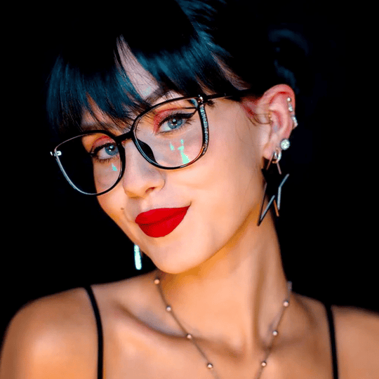 Modische HD-Anti-Blu-Ray-Brille für Damen mit großem Rahmen