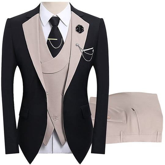 Modern Contrast Color Wedding Suit