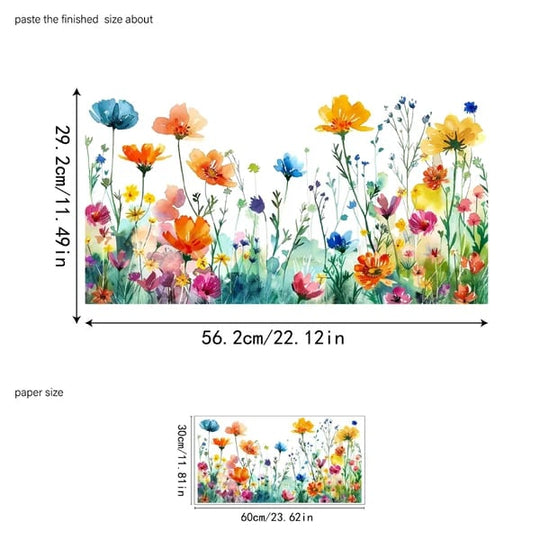 ✨LAST DAY SALE 50% OFF!💐Colorful Floral Bouquet Window Sticker🖼️