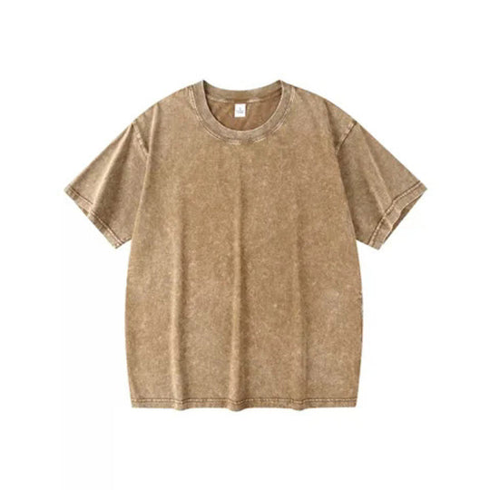 Oversized Tshirts Unisex Gym Vintage Heavyweight T Shirts Cotton Workout Acid Wash Baggy Tees