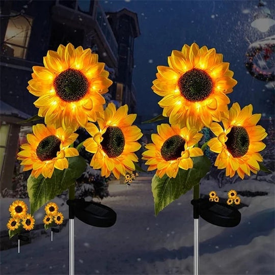 🌻 Realistický &  Voděodolné | Výprodej solárních slunečnic 2026 | Venkovní dekorace s IP65 ✨