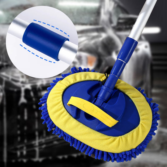 ⏳Time-Limited Special⏰Durable Aluminum Long Handle Telescopic Car Wash Mop – Soft Microfiber, Scratch-Free & Adjustable Length ✨