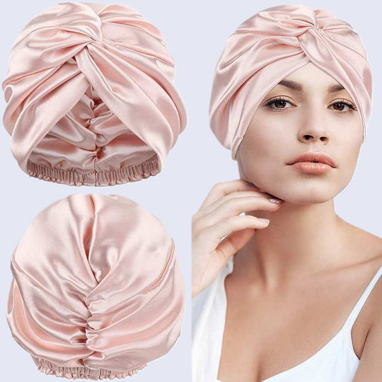 Blissy Silk Bonnet – 100% Mulberry Silk – Anti-Frizz Hair Protection – Extends Blowouts