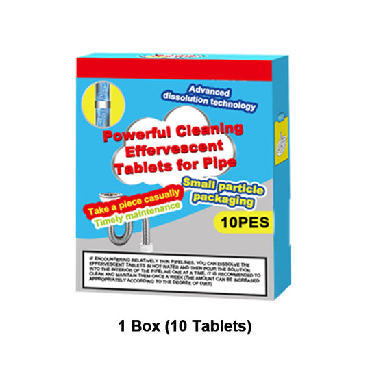 🔥50% OFF ❤️Powerful Cleaning Effervescent Tablets for Pipe, Fast Dissolve Hair Grease Clogs, Deodorizing Antibacterial Pipe Cleaner for Sink Toilet Floor Drain