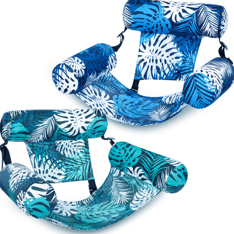 💺🌴 Silla flotante inflable – Hoja tropical &  Ultraligero 260 g 🌊