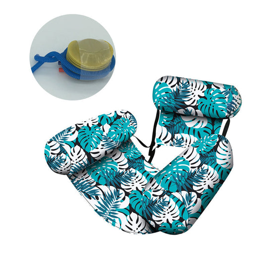 💺🌴 Silla flotante inflable – Hoja tropical &  Ultraligero 260 g 🌊