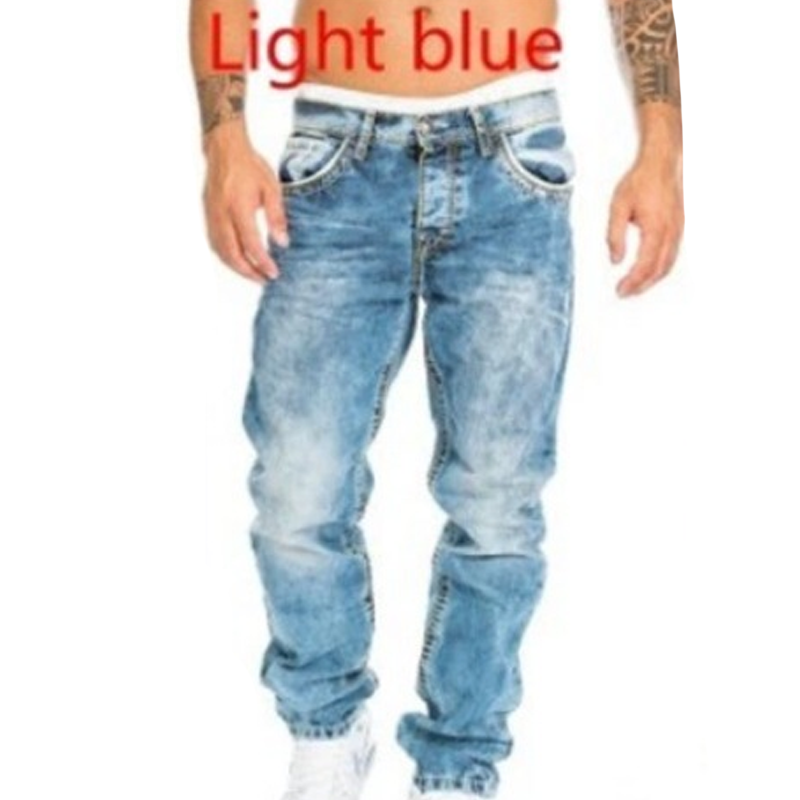🔥 Pánské módní kreativní strečové denimové džíny – minimalistický styl, ideální na léto &  Vzhled inspirovaný emo stylem 💙