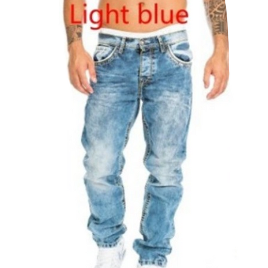 🔥 Pánské módní kreativní strečové denimové džíny – minimalistický styl, ideální na léto &  Vzhled inspirovaný emo stylem 💙