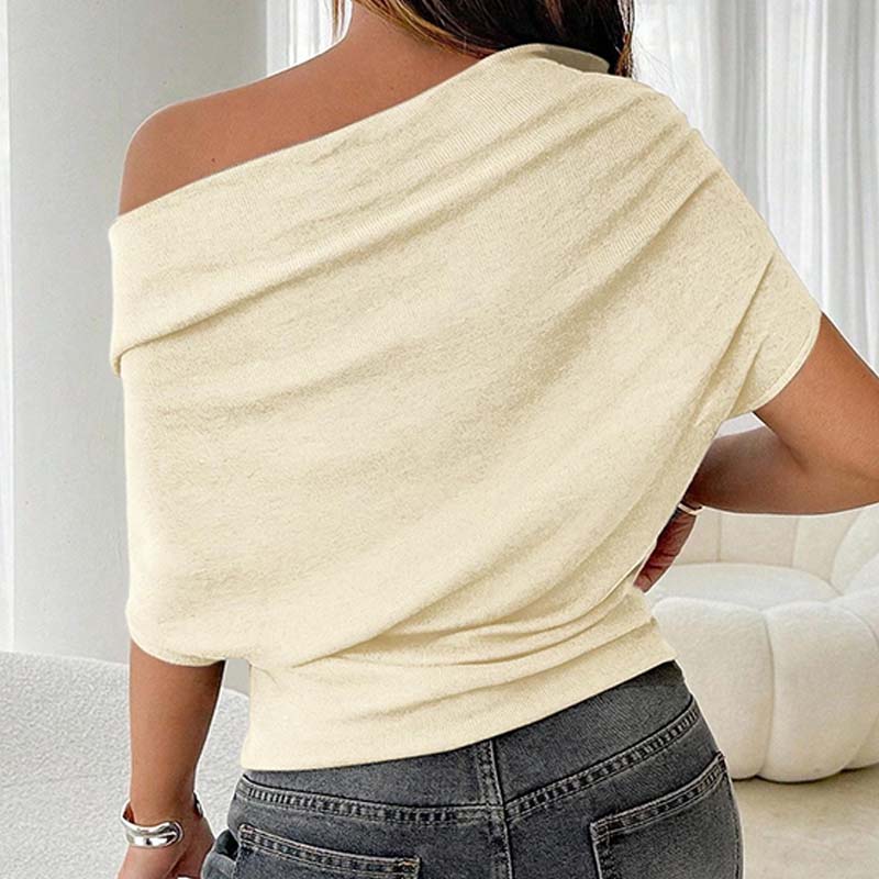⏳Limited-time 49% off⏰Women's Asymmetrical Off-Shoulder Batwing Sleeve Top👚