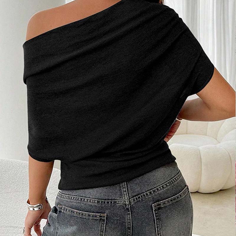 ⏳Limited-time 49% off⏰Women's Asymmetrical Off-Shoulder Batwing Sleeve Top👚