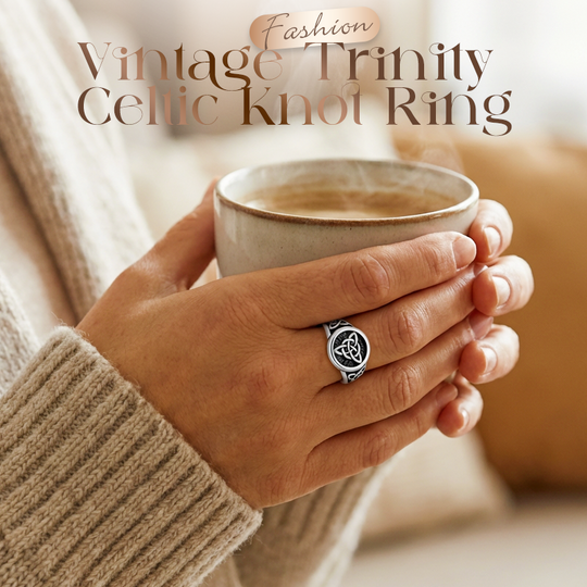 💍Vintage Trinity Celtic Knot Ring