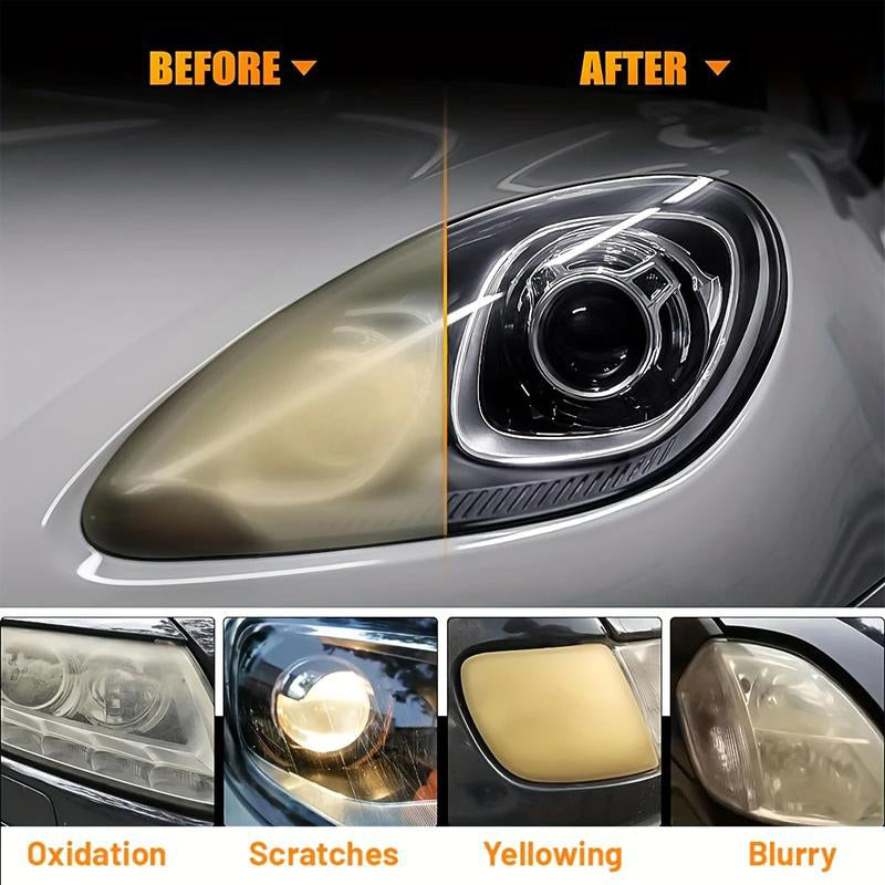 🔥Buy 3 Get 1 Free🔥 Car Headlight Cleaning & Restoration Agent – Scratch Remover, UV Protection & Anti-Yellowing 🚗