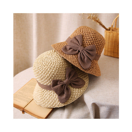 🎀 50% SLEVA 👒 | Slaměný klobouk s retro mašlí – skládací &  Prodyšné na léto