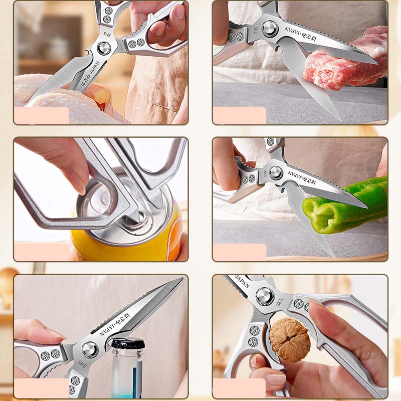 Tijeras de cocina multifuncionales y resistentes