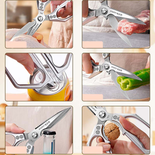 Tijeras de cocina multifuncionales y resistentes