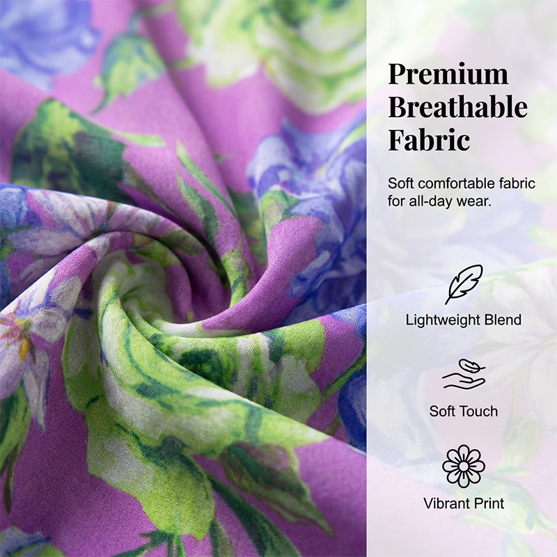 🎁2026 New Arrivals 50% OFF - Free Shipping💥Women's Floral V-Neck Ruffle Hem A-Line Dress💐👗