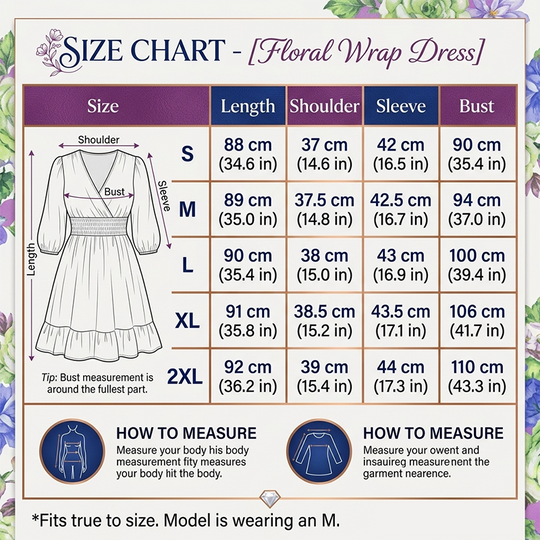 🎁2026 New Arrivals 50% OFF - Free Shipping💥Women's Floral V-Neck Ruffle Hem A-Line Dress💐👗