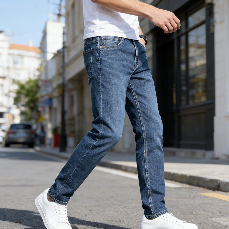🎁Ny ankomst 49% RABAT💥 Klassiske herrejeans med slim fit – gratis fragt ved køb af to stk.