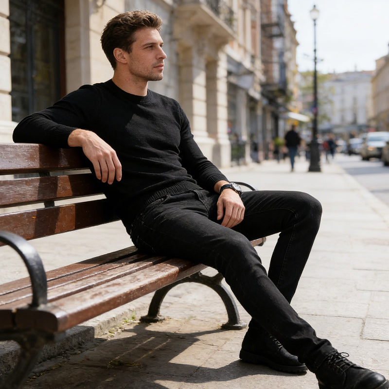 🎁Νέα άφιξη με έκπτωση 49%💥 Ανδρικά τζιν κλασικής ελαστικής γραμμής με στενή εφαρμογή— Δωρεάν αποστολή για δύο τεμάχια