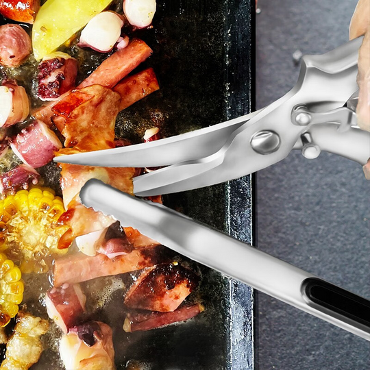 ✂️ NUR FÜR KURZE ZEIT 50% RABATT! 🔪 Hochleistungs-Küchenschere – federbelastet, schneidet Knochen &  Kräuter 🌿
