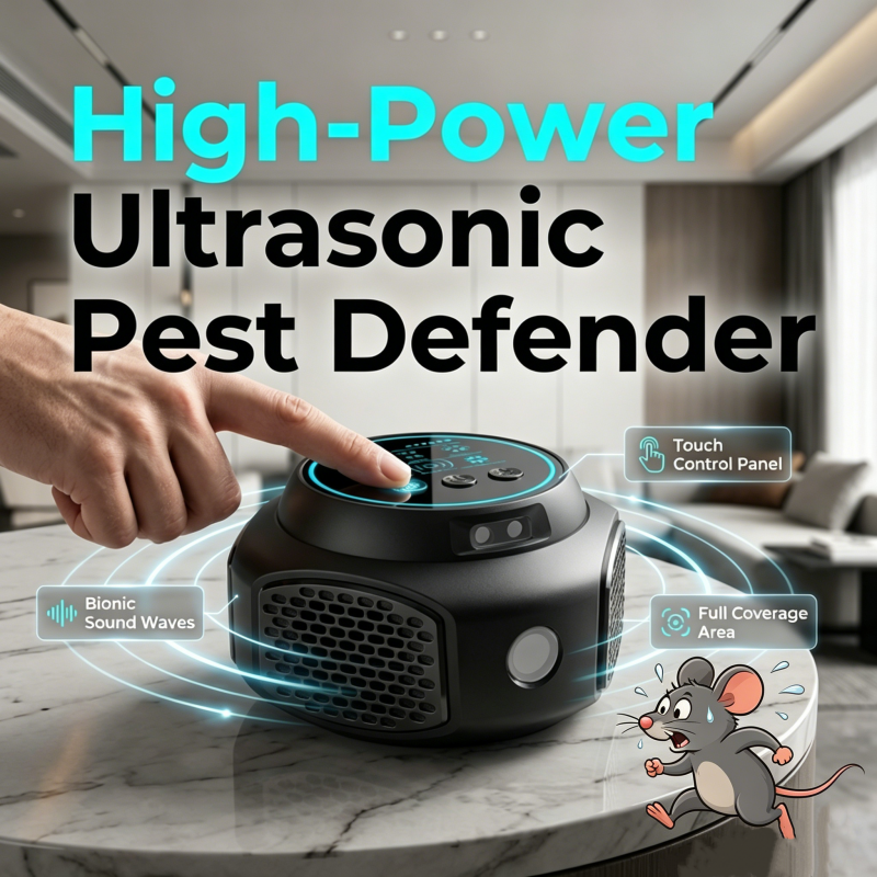 ⚡【Tehokas ultraäänihävittäjä】 — Rotat ja torakat lähtevät itsestään — ei kemikaaleja, ei tappamista! 🚫🐭