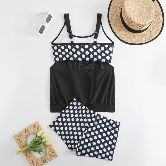 👙 50% OFF NOW ! 💐 Women's Polka Dot Two Piece Swimsuit – Cute Dot Pattern, Comfort Fit & Stylish Beach Wear ☀️