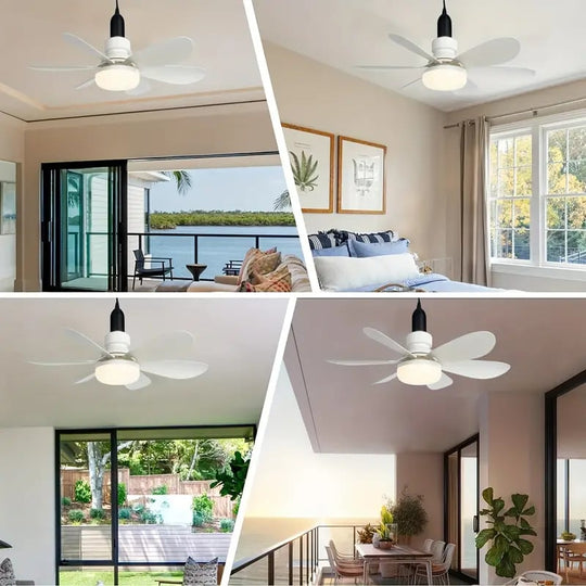 ⏳SALDI ULTIMO GIORNO 🔥Ventilatore da soffitto a LED da 40 W con luce integrata – 52 cm (20,5”), ultra silenzioso con telecomando. 🎯 | E27 + Adattatore B22 GRATUITO 🔌 | Per la camera da letto 😴,  Cucina 👩‍🍳 &  Garage 🛠️
