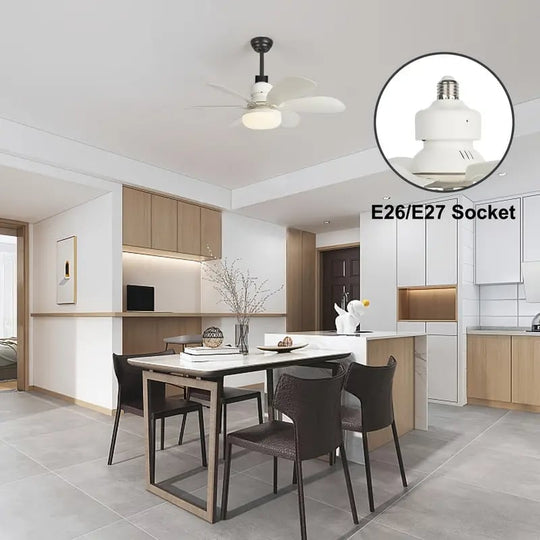 ⏳SALDI ULTIMO GIORNO 🔥Ventilatore da soffitto a LED da 40 W con luce integrata – 52 cm (20,5”), ultra silenzioso con telecomando. 🎯 | E27 + Adattatore B22 GRATUITO 🔌 | Per la camera da letto 😴,  Cucina 👩‍🍳 &  Garage 🛠️