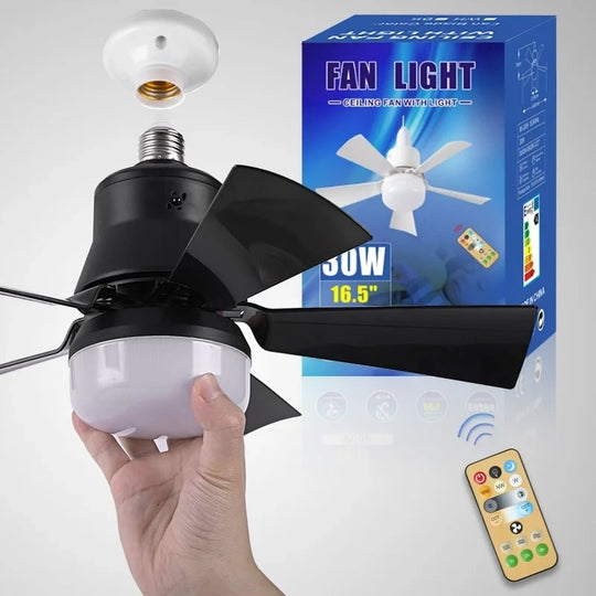 ⏳SALDI ULTIMO GIORNO 🔥Ventilatore da soffitto a LED da 40 W con luce integrata – 52 cm (20,5”), ultra silenzioso con telecomando. 🎯 | E27 + Adattatore B22 GRATUITO 🔌 | Per la camera da letto 😴,  Cucina 👩‍🍳 &  Garage 🛠️