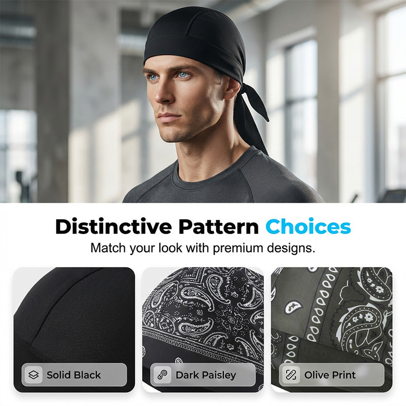 Paisley Cooling Headscarf Set Caps, Moto Pirate Head Wrap Bezpečnostní vložka do helmy, Elastic Fit Ručně omyvatelné multifunkční outdoorové pokrývky hlavy pro sportovce & Outdoorové nadšence