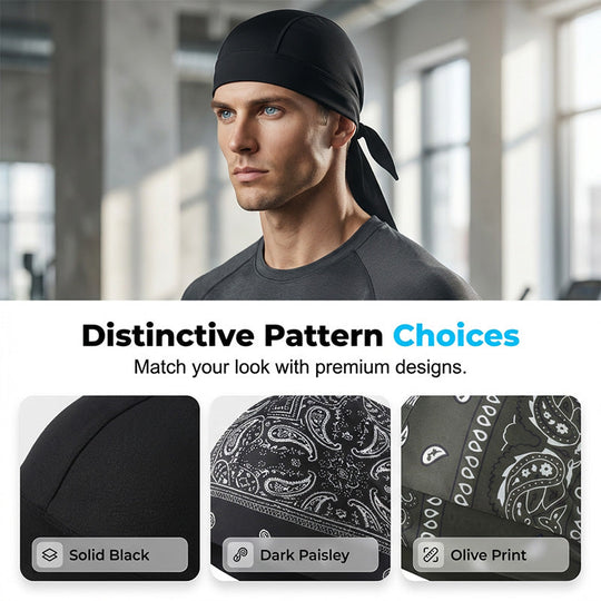 Paisley Cooling Headscarf Set Caps, Moto Pirate Head Wrap Bezpečnostní vložka do helmy, Elastic Fit Ručně omyvatelné multifunkční outdoorové pokrývky hlavy pro sportovce & Outdoorové nadšence