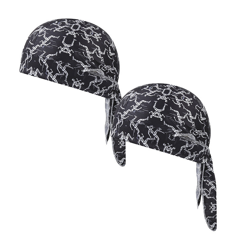 Paisley Cooling Headscarf Set Caps, Moto Pirate Head Wrap Bezpečnostní vložka do helmy, Elastic Fit Ručně omyvatelné multifunkční outdoorové pokrývky hlavy pro sportovce & Outdoorové nadšence